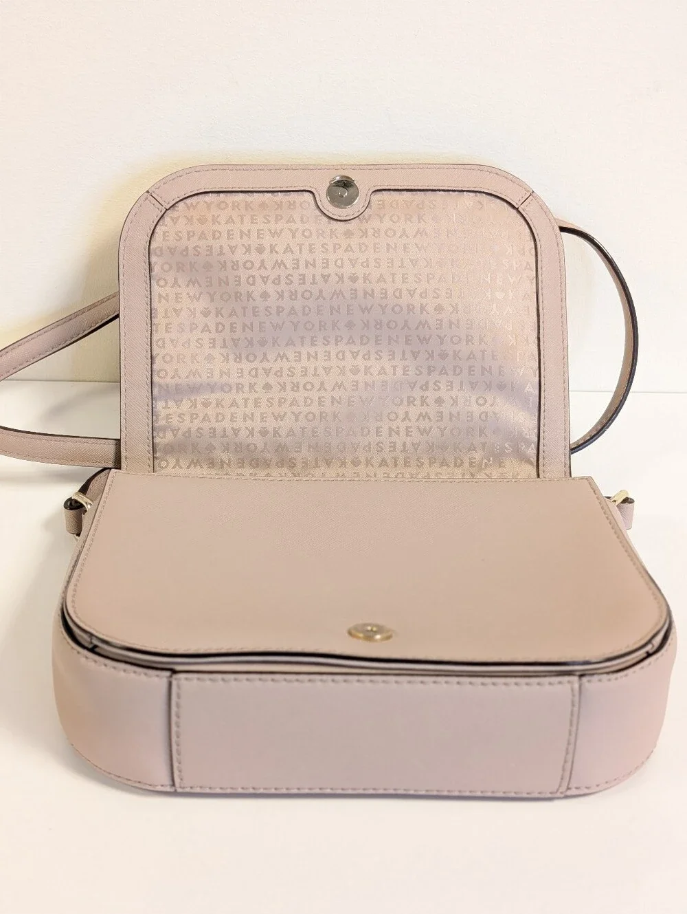 Kate Spade New York Blush Taupe Saffiano Leather Crossbody